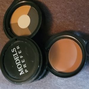 MODELS PREFER FACE MAXIMIZER TAKE TWO DUO- BRONZE& BLUSH-N- QUAD EYESHADOWS